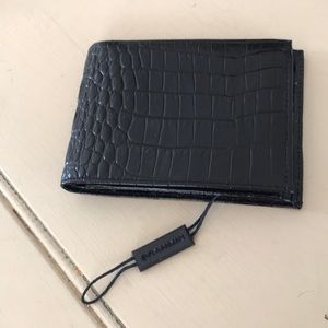 Black Brahmin Men’s Croc Wallet